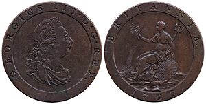 Penny, Great Britain, 1797 - George III