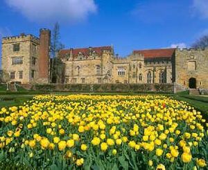 Penshurst place italian garden in spring