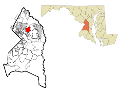 Location of Lanham-Seabrook, Maryland