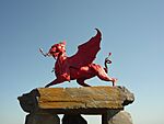 Red Dragon sculpture, Welsh National Memorial Park, Ypres.jpg