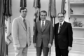 Richard Nixon with Don Young and Jack Coghill, March 15, 1973