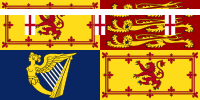 Royal Standard of Princess Mary, Princess Royal and Countess of Harewood (in Scotland).svg