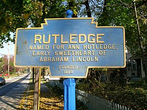 Rutledge, PA Keystone Marker