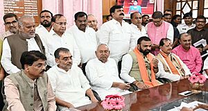 Samrat Chaudhary and Nitish Kumar participated in Rajya Sabha nomination of Upendra Kushwaha