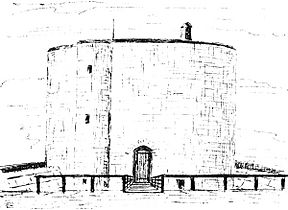 Sandgate Castle - Keep from north