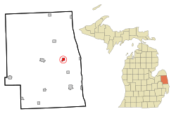 Location of Carsonville, Michigan