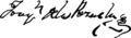 Signature of Joaquín de la Pezuela