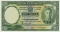 Southern Rhodesia £1 1950 Obverse