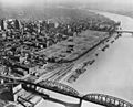 St. Louis riverfront after demolition for Gateway Arch (1942)