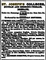 St Joseph's College advertisement, 16 May 1891 in The Queenslander