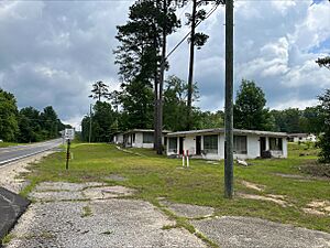 Abandoned buildings that were part of the Stafford Springs Motor Lodge