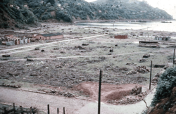 The center of Corral was almost completely destroyed by a tsunami - Autumn 1960
