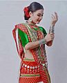 Tripuri woman in traditional attire
