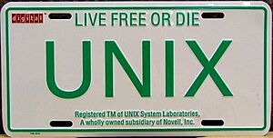 UNIX-Licence-Plate