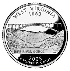 West Virginia quarter, reverse side, 2005