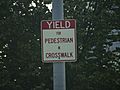 Yield for People in Crosswalk
