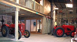 Yorkshire Museum of Farming, Murton Park York, England - Barn Display middle area (RLH)