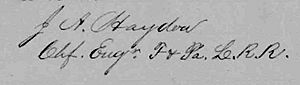 1869 FPL Haydon signature