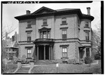 2. Historic American Buildings Survey, Laurence E. Tilley, Photographer April, 1958 WEST (FRONT) ELEVATION. - Governor Henry Lippitt House, 199 Hope Street, Providence, Providence County, RI Photos from Survey HABS RI-239 145487pu