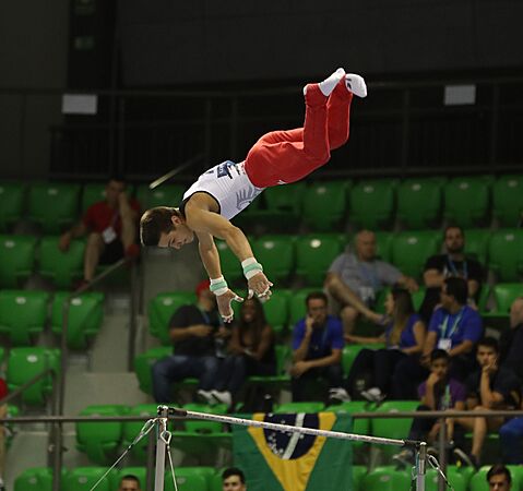 2019-06-27 1st FIG Artistic Gymnastics JWCH Men's All-around competition Subdivision 4 Horizontal bar (Martin Rulsch) 232