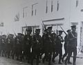 38th Battalion (Ottawa), CEF on Queen Street, City of Hamilton, Bermuda in 1915