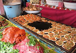 A taco stand