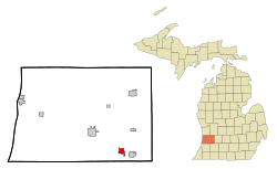 Location of Otsego, Michigan