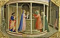 Angelico, predella dell'annunciazione 04 presentazione al tempio