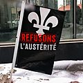 Anti-austerity movement Montreal Quebec 2016