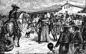 Arrest of Padre Martínez at Mission San Luis Obispo in 1831