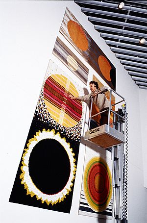 Aspects of the Sun silk mosaic, Lucienne Day, 1990