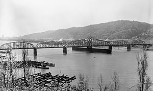 BN Bridge 5.1 as swing span, 1985 - full view