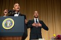 Barack Obama and Keegan-Michael Key at White House Correspondents' Association Dinner 2015