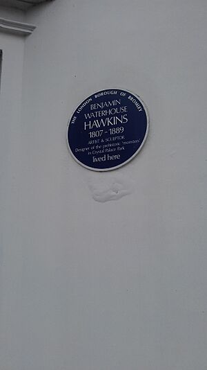 Benjamin Waterhouse Hawkins blue plaque