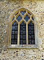 Berden St Nicholas exterior - 13 north trancept east window