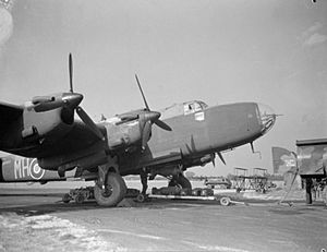 Bombing up 51 Squadron Halifax at RAF Snaith WWII IWM CH 11622