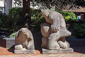 Carved animals, Woking