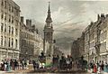 Cheapside and Bow Church engraved by W.Albutt after T.H.Shepherd publ 1837 edited