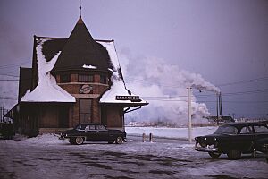 Chicago and North Western Railway Station Escanaba Michigan