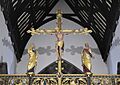 Christ on the Cross with Mary and John. 1924. Rood designed by Ninian Comper, St. Ninian’s Cathedral, Perth. Photo, Jamie Mulherron
