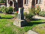 Churchyard cross at St Helen's Church, Tarporley
