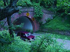 Colonial Parkway tunnel in Colonial Williamsburg