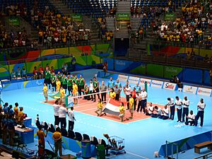 Competições de voleibol sentado no Riocentro