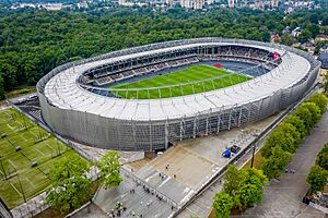 Darius and Girėnas Stadium by Augustas Didžgalvis