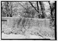 ELEVATION OF WALL INSCRIPTION, SHOWING 1914 DATE AND NAMES OF COUNTY OFFICIALS AT TIME. - West Union Bridge, Spanning Sugar Creek, CR 525W, West Union, Parke County, IN HAER IN-105-7