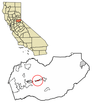 Location of Camino in El Dorado County, California.
