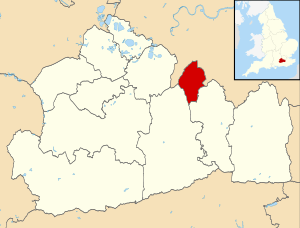 Epsom and Ewell UK locator map