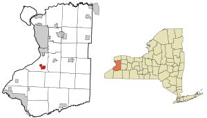 Location within Erie County and New York