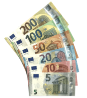 Euro banknotes