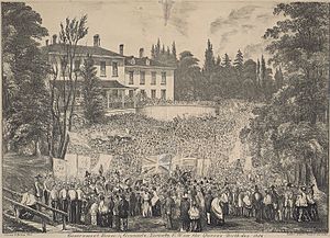 First Government House in Toronto 1854